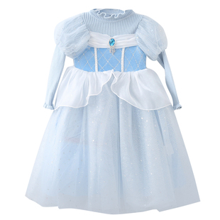 冰雪奇缘爱莎公主裙女童秋冬季毛衣儿童连衣裙子高端艾沙生日礼服