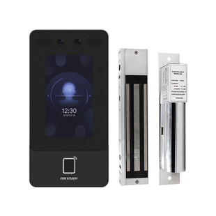 海康威视人脸识别门禁一体机K1T342MF指纹密码刷卡门禁锁系统套装