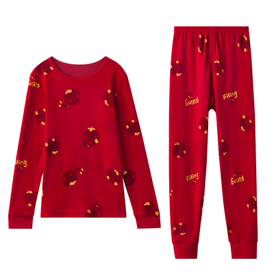 红豆居家大童本命年纯棉保暖内衣