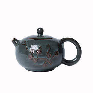 龙泉青瓷官方 茶壶家用泡茶壶单壶纯手工功夫茶具陶瓷过滤西施壶