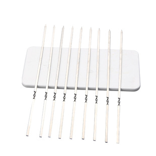 不锈钢烧烤签扁签户外羊肉串烤肉签子钢签铁签圆签全套工具烧烤针