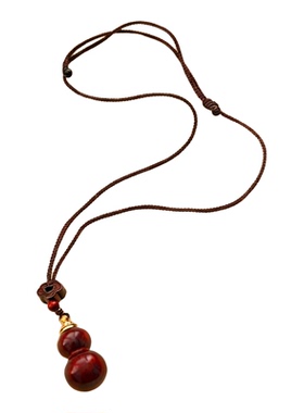 可打开项链空心竹节吊坠精致