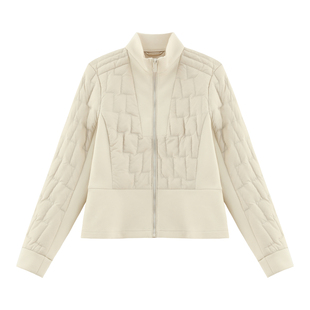 【凝霜】时髦感超轻盈白鹅绒立体解构拼接显瘦修身羽绒服-A3114E