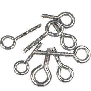 304不锈钢羊眼螺丝钉闭口吊环螺丝圆环螺栓挂钩机丝M3M4M5M6M8M10