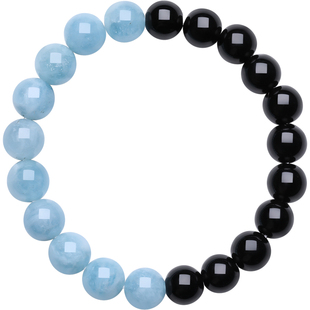 周六福海蓝宝石手串女款沧溟水晶半宝手串官方旗舰店新年礼物正品