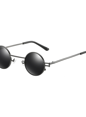 迷你小墨镜男潮流复古小眼镜小圆形小镜片太阳镜女搞怪痞帅凹造型