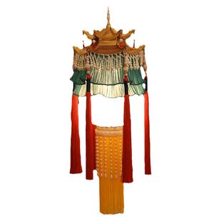 宋制羊角灯复古风发光绛纱灯汉服拍摄长流苏手提步摇灯宫灯笼成品