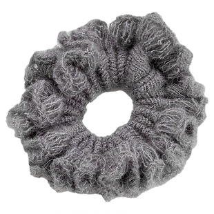 韩系编织毛线红色大肠发圈女秋冬绑头发绳扎马尾丸子头绳2025新款