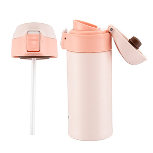 tiger虎牌保温杯MMT-B35C吸管直饮两用便携单手开启车载水杯350ML