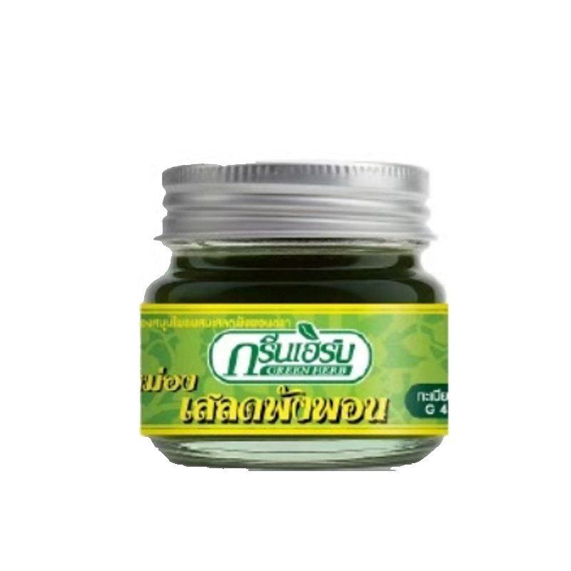 泰国green herb青草膏止蚊虫叮咬痒清凉正品强效蚊子膏牌绿药膏