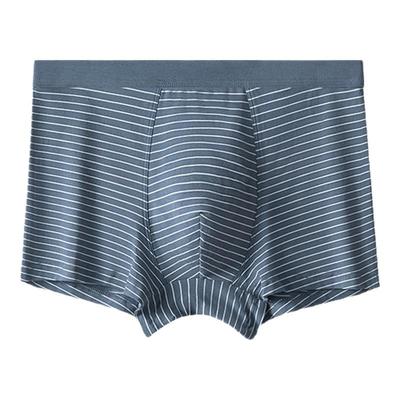 条纹撞色莫代尔棉内裤男士透气