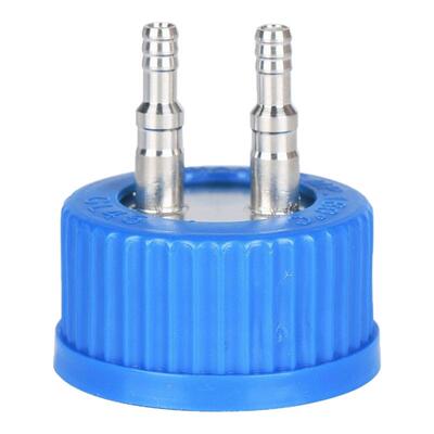 GL45补料瓶盖转接头单双三四通316L不锈钢加料反应器发酵罐试剂瓶