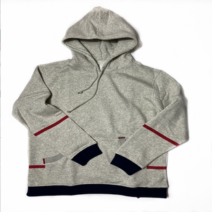 陈冠希同款十周年庆典限定植绒拉链袖章连帽外套上衣休闲宽松卫衣