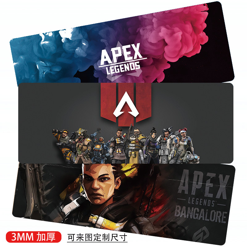Apex Legends英雄游戏周边鼠标垫超大锁边加厚笔记本键盘垫工作室