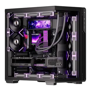 爱国者星璨霄屏显版海景房机箱ATX背插主板侧透游戏电脑主机箱