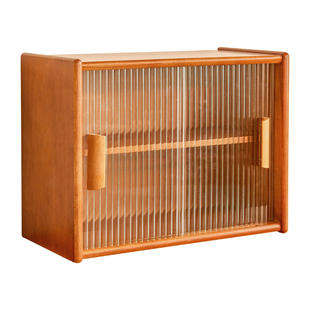 桌面书架置物架学生桌上书柜实木多层防尘收纳架台面展示柜水杯架