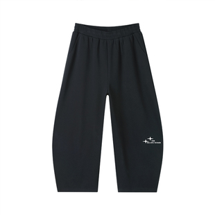 小猪托尼裤子胖童立体弯刀裤男童青少年潮流美式高街长裤中大儿童