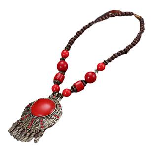 新款正品云南藏族民族风项链毛衣链 necklace Collar Collier