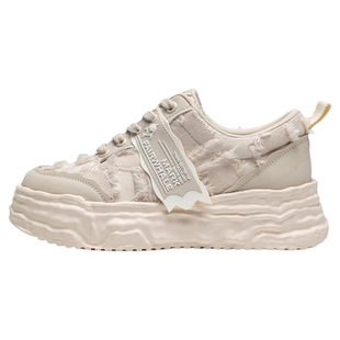 马克华菲板鞋男款2026新款秋季增高男鞋潮流厚底时尚溶解潮鞋子男