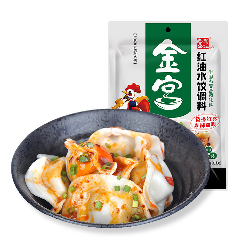 金宫240g饺子面条内有小袋调料