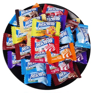 阿尔卑斯牛奶硬糖喜糖500g散装混合水果味休闲零食年货糖果批发