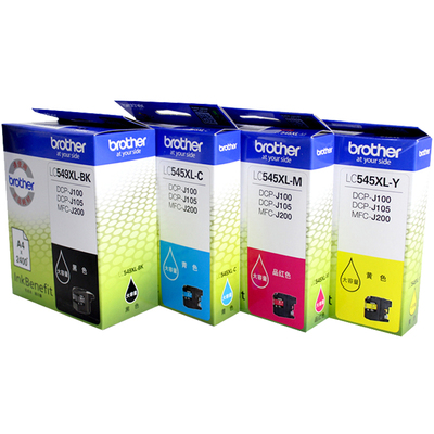 原装兄弟LC545XL彩色墨盒LC549XL-BK黑色DCP-J100 J105 MFC-J200