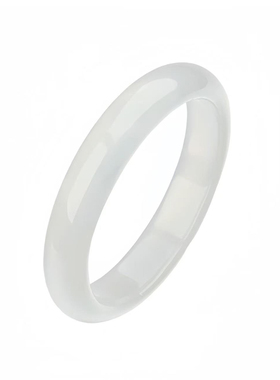 天然白月光玛瑙手镯女款高冰透白月光荔枝冻玉髓手镯玉镯正品送礼