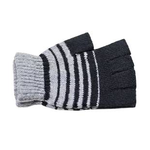 保暖手套半指冬男士针织毛线露指防寒写字半截打字电脑女短款漏指