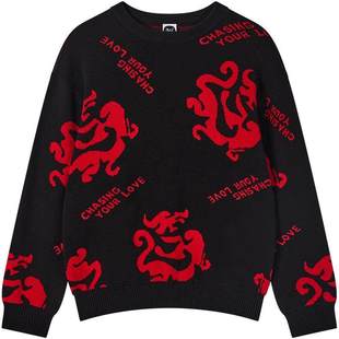 【男女同款】361童装儿童男童毛衣春季新款女童新年上衣马年卫衣