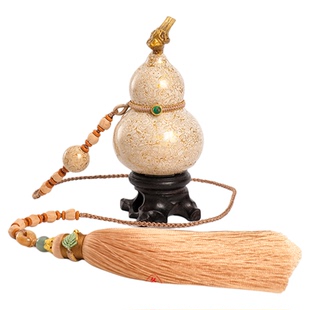 donguan冬官大漆风水小葫芦形镇宅车挂手把摆件非遗漆器送礼岁稔