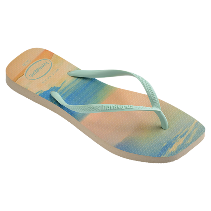 Havaianas哈唯纳Slim Square Gigi Hadid新款女人字拖外穿拖鞋