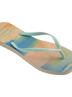Havaianas哈唯纳Slim Square Gigi Hadid新款女人字拖外穿拖鞋