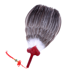 孔明扇诸葛亮同款鹅毛扇三层羽毛扇子工艺扇孕妇扇宝宝扇端午礼品