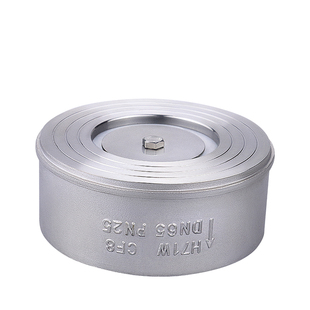 真空止回阀304软密封消声对夹式止回阀H71W水泵单向阀止逆阀