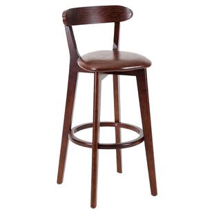 吧台椅北欧实木简约酒吧凳复古美式前台餐厅高脚凳家用靠背酒吧椅