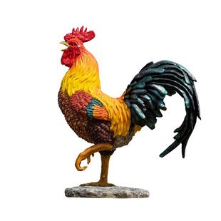 公鸡摆件仿真母鸡工艺品花园造景动物模型庭院草坪生肖大公鸡装饰