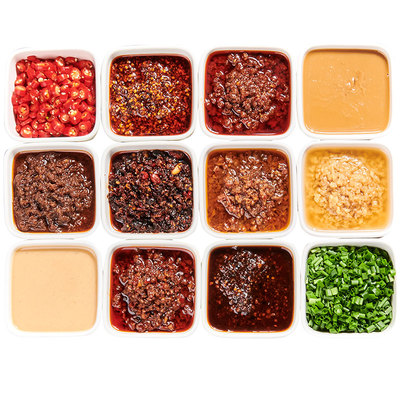 多种酱料自由选择搭配