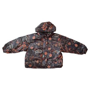 贵气感羽绒服女款冬季连帽中长款宽松洋气花色网红爆款时髦厚外套