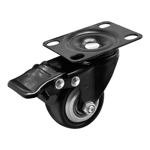 瓦兴脚轮1.5寸万向轮轮子带刹车2寸脚轮万向尼龙轮手推车拖车转轮