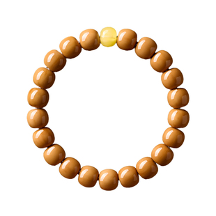 庆祥泰老型猴头手串高端旗舰店男款收藏级核桃原籽蜜蜡手链文玩女