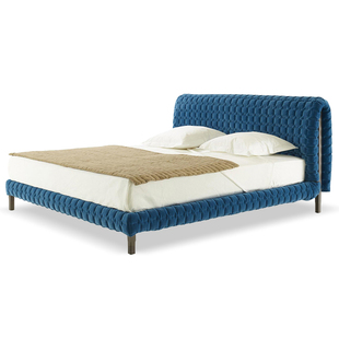 RUCHE布艺床1.8米软包写意空间主卧双人婚床意式极简设计师家具