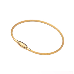 可穿3D转运珠手绳手链替换周家手绳多股进口金色金丝钢丝手绳保色