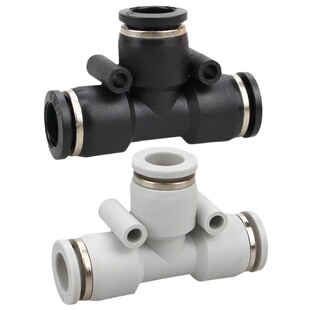 斯诺登气动气管T型三通变径快速快插接头PE/PEG-4 6 8 10 12 16mm