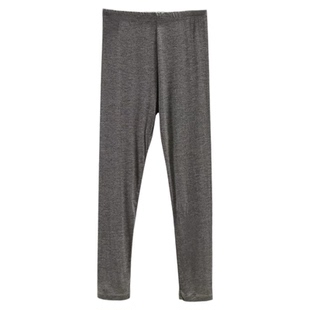 莫代尔女士打底秋裤薄款紧身九分弹力高腰外穿线裤小个子大码长裤