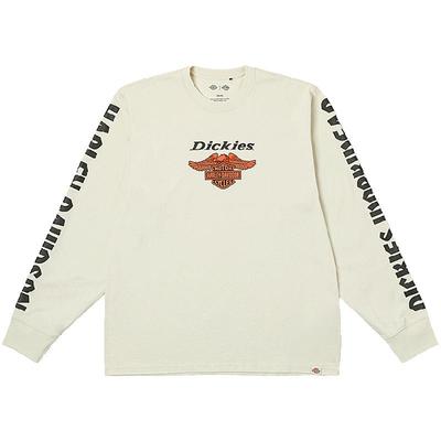 Dickies帝酷适x HARLEY DAVIDSON 哈雷联名25鹰标图案印花长袖T恤