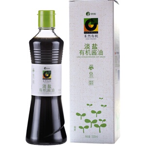 禾然有机认证淡盐酱油500ml