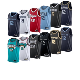 正品NIKE耐克莫兰特灰熊队12号球队联盟复古城市球队SW球衣背心