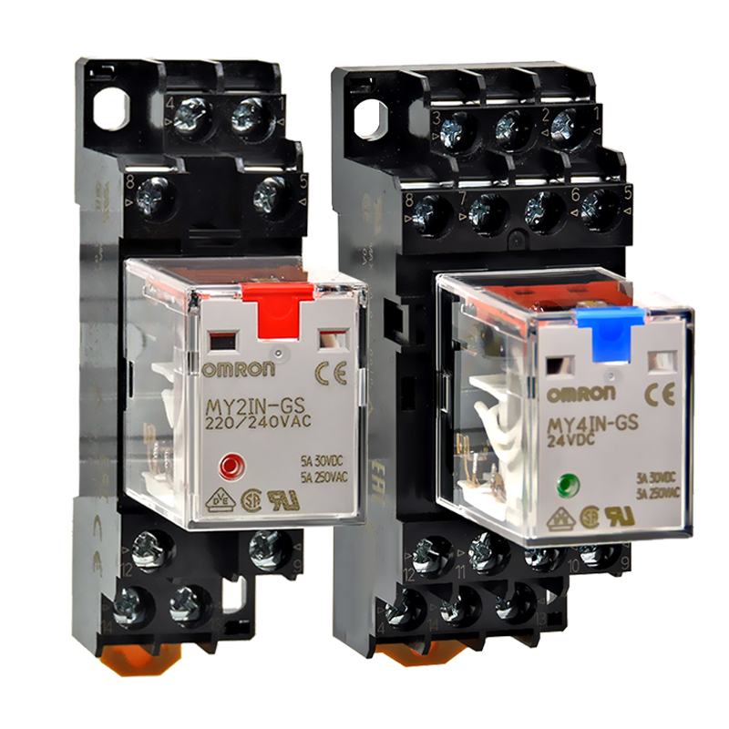 正品欧姆龙继电器MY4N-GS MY4IN-D2-CR一R-J 14脚6A DC24V AC220V