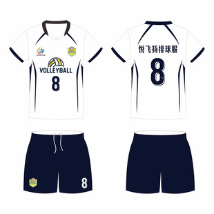 新款排球服男比赛队服定制女排球衣透气速干学生训练运动服印字号