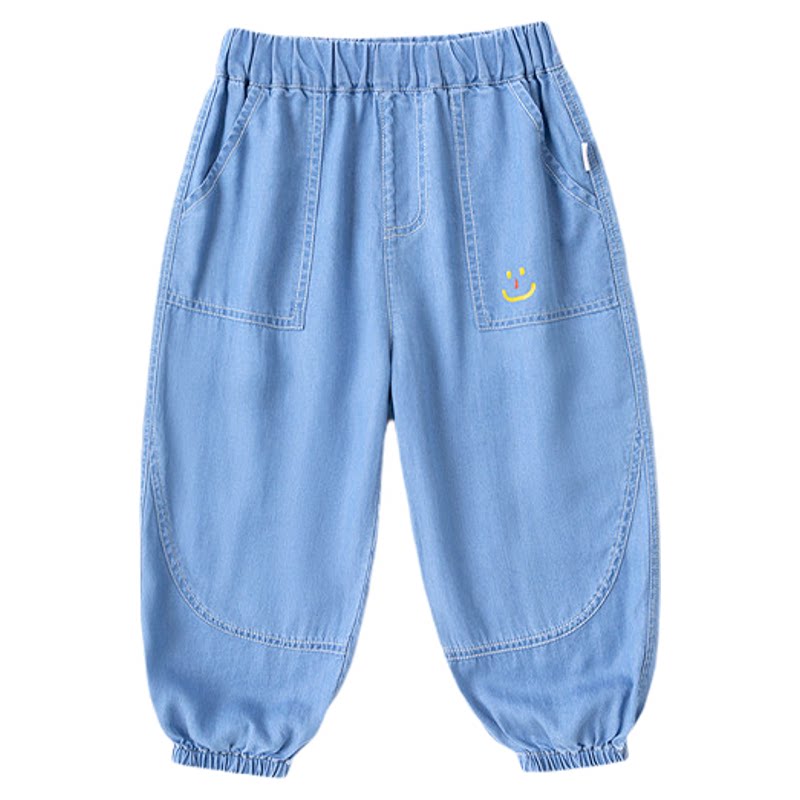 嘟嘟家男童牛仔裤夏季儿童天丝裤子